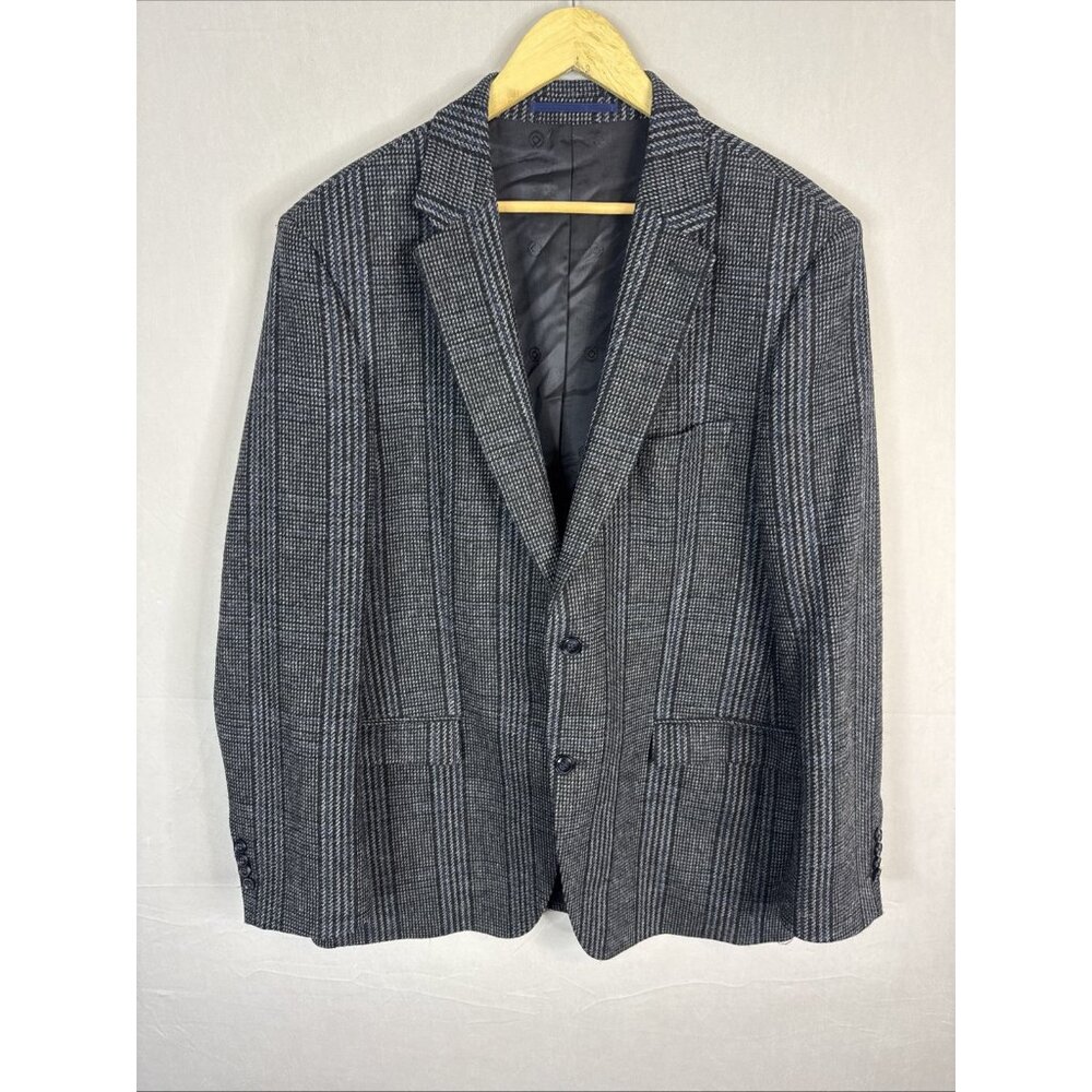 Bugatti Wool Sport Coat Men 44 44R‎ Gray Textured Blazer